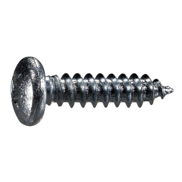 Midwest Fastener Sheet Metal Screw, #12 x 7/8 in, Zinc Plated Steel Pan Head Phillips Drive, 100 PK 54858 - main
